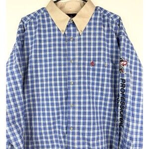 Wrangler Professional Bull Riders PBR Men XXL 2XL  Button Down Long Sleeve Shirt